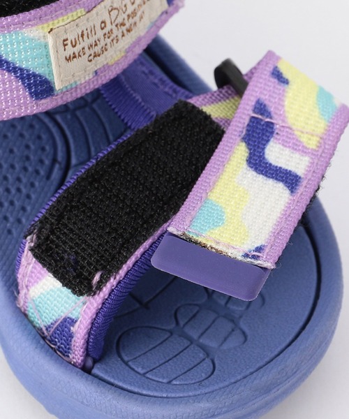 Ampersand（アンパサンド）の「Ampersand/アンパサンド テープサンダル（サンダル・キッズ・パープル/レインボー/カーキ/ブラック・18/20/21/19）」の13枚目の写真