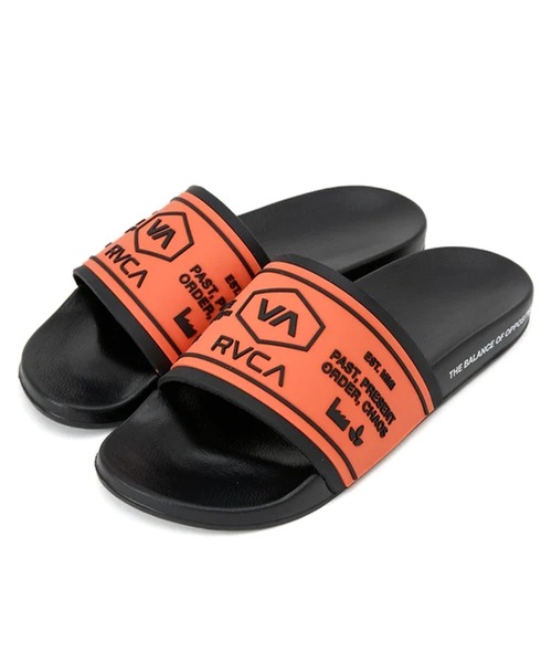 RVCA(ルーカ)の「RVCA CHAINMAIL SHOWER SLIDE(サンダル・メンズ・オレンジ/ブラック系2/ブラック・M/L/XL)」の3枚目の写真