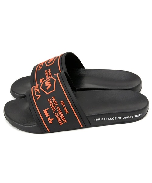 RVCA(ルーカ)の「RVCA CHAINMAIL SHOWER SLIDE(サンダル・メンズ・オレンジ/ブラック系2/ブラック・M/L/XL)」の4枚目の写真