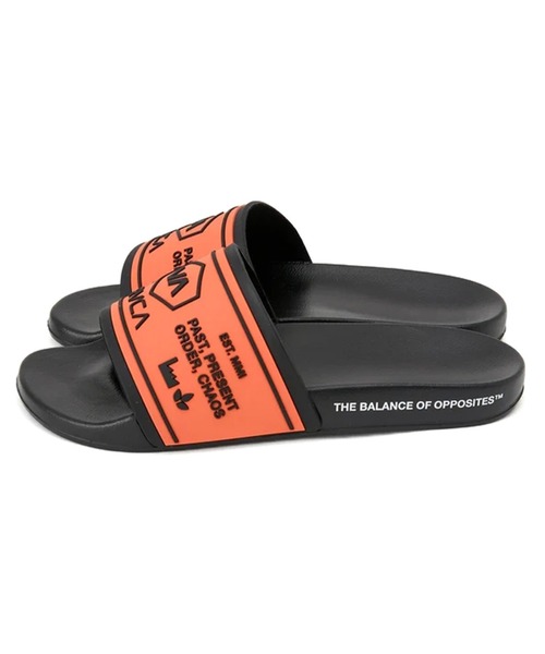 RVCA(ルーカ)の「RVCA CHAINMAIL SHOWER SLIDE(サンダル・メンズ・オレンジ/ブラック系2/ブラック・M/L/XL)」の8枚目の写真