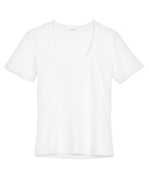 KOBE LETTUCE(コウベレタス)の「深UネックTシャツ(Tシャツ/カットソー・レディース・オフホワイト/杢グレー/ネイビー/ピンク・M)」の13枚目の写真