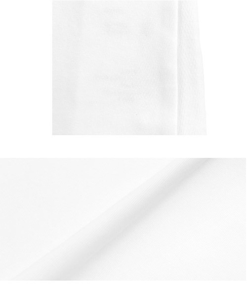 KOBE LETTUCE(コウベレタス)の「深UネックTシャツ(Tシャツ/カットソー・レディース・オフホワイト/杢グレー/ネイビー/ピンク・M)」の12枚目の写真