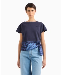 EMPORIO ARMANI | 【エンポリオ アルマーニ】Tシャツ コットンジャージー ノット(Tシャツ/カットソー)