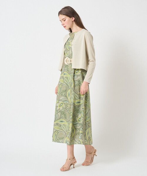 ANAYI(アナイ)の「シアーラインクルーネック カーディガン(カーディガン/ボレロ・レディース・ホワイト/ブラック/グレイッシュベージュ・38/36)」の7枚目の写真