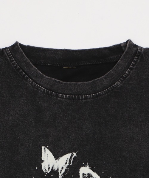 Figments（フィグメンツ）の「ピグメントバタフライショートＴ（Tシャツ/カットソー・レディース・スミクロ/その他1・FREE）」の14枚目の写真