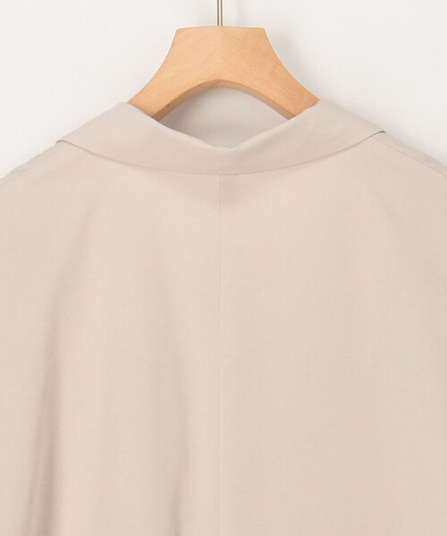 MICO COULIER（ミコクリエ）の「ナイロンストレッチジャケット（テーラードジャケット・レディース・ブラック/ベージュ/チャコールグレー・38）」の12枚目の写真