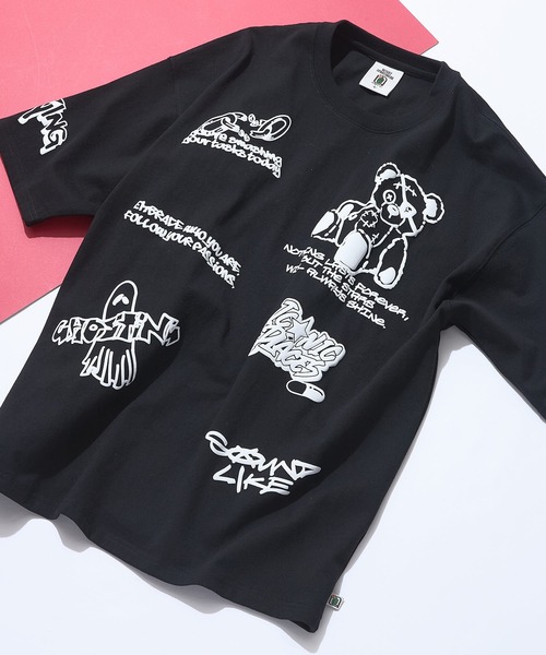 UNIIT(ユニット)の「【DESERT SPORTSWEAR:デザートスポーツウェア】総柄 プリント オーバーサイズ Tシャツ(Tシャツ/カットソー・メンズ・ブラック/ホワイト/サックスブルー・MEDIUM/LARGE/X-LARGE)」の18枚目の写真