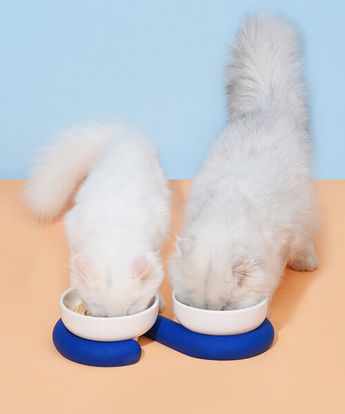 ZEZE】Double Bowl Base フードボウル（ペット用おもちゃ