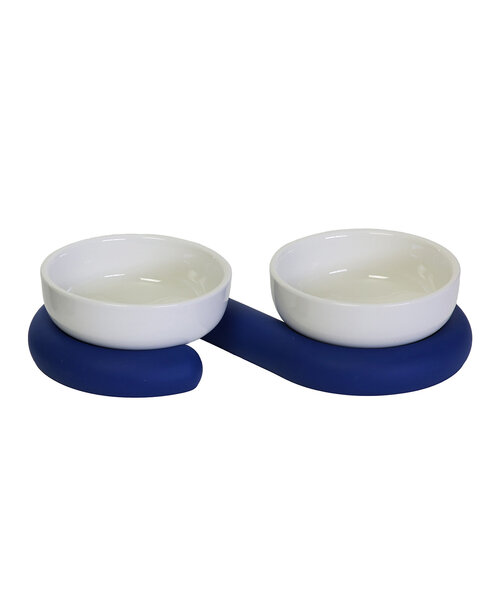 ZEZE】Double Bowl Base フードボウル（ペット用おもちゃ