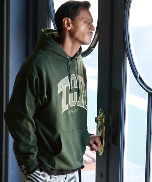 THEOREM(セオレム)の「mpa3822-Printed College Hoodie パーカー(パーカー・メンズ・グリーン/ブラック/アッシュ・M/L/XL/XXL/XXXL)」の18枚目の写真