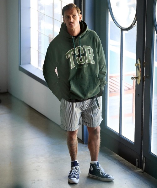 THEOREM(セオレム)の「mpa3822-Printed College Hoodie パーカー(パーカー・メンズ・グリーン/ブラック/アッシュ・M/L/XL/XXL/XXXL)」の14枚目の写真