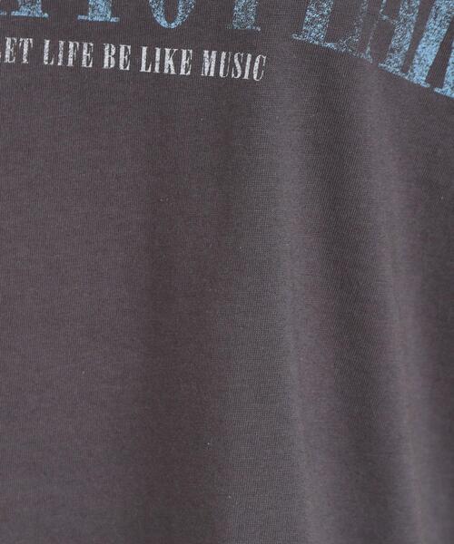 Cutie Blonde（キューティーブロンド）の「【洗える/S-LL】プリントアソート お袖フリルTシャツ（Tシャツ/カットソー・レディース・チャコールグレー/ホワイト系1/ブラック系3/オレンジ系その他4・01/02/03/04）」の12枚目の写真