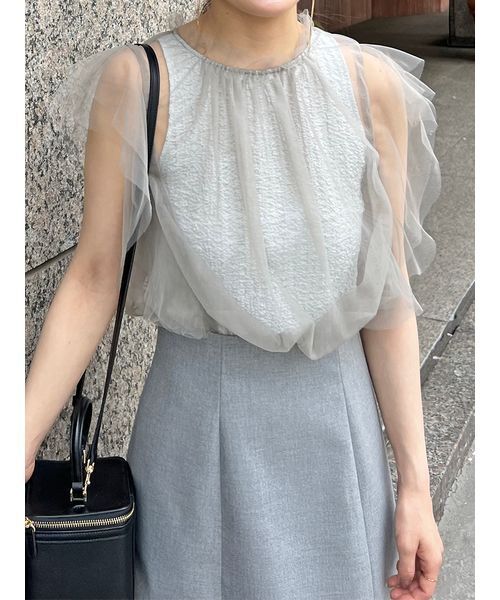 【新品】snidel♡シアードッキングワンピース セール】シアードッキングミニワンピース（ワンピース）｜SNIDEL