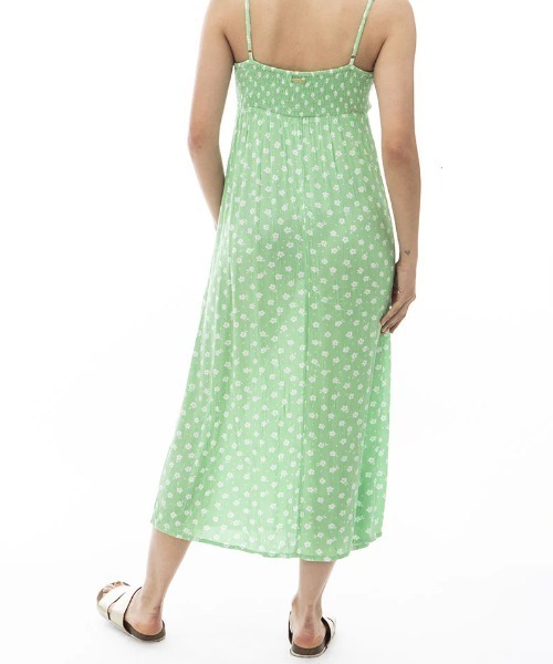 BILLABONG（ビラボン）の「【BILLABONG/ビラボン】24SS SUMMER SHINE/フローラル柄シャーベットカラーワンピース（ワンピース・レディース・グリーン/マルチ・SMALL）」の5枚目の写真
