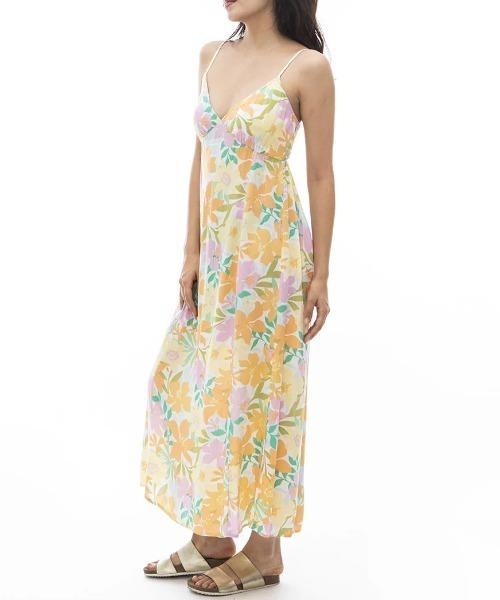 BILLABONG（ビラボン）の「【BILLABONG/ビラボン】24SS SUMMER SHINE/フローラル柄シャーベットカラーワンピース（ワンピース・レディース・グリーン/マルチ・SMALL）」の7枚目の写真