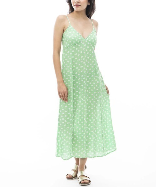 BILLABONG（ビラボン）の「【BILLABONG/ビラボン】24SS SUMMER SHINE/フローラル柄シャーベットカラーワンピース（ワンピース・レディース・グリーン/マルチ・SMALL）」の3枚目の写真