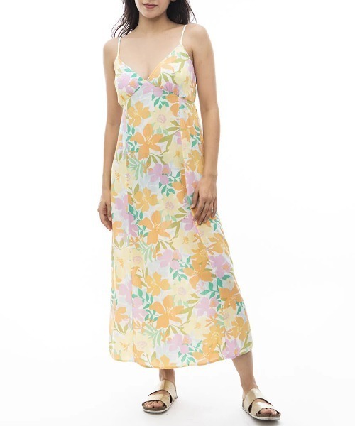 BILLABONG（ビラボン）の「【BILLABONG/ビラボン】24SS SUMMER SHINE/フローラル柄シャーベットカラーワンピース（ワンピース・レディース・グリーン/マルチ・SMALL）」の6枚目の写真