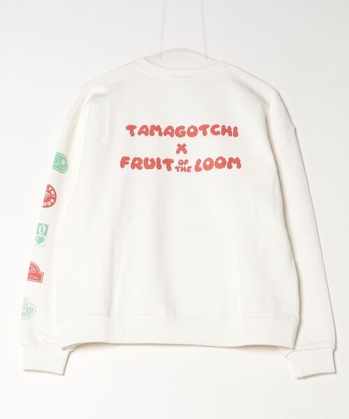 たまごっち×FRUIT OF THE LOOM 袖プリントスウェット
