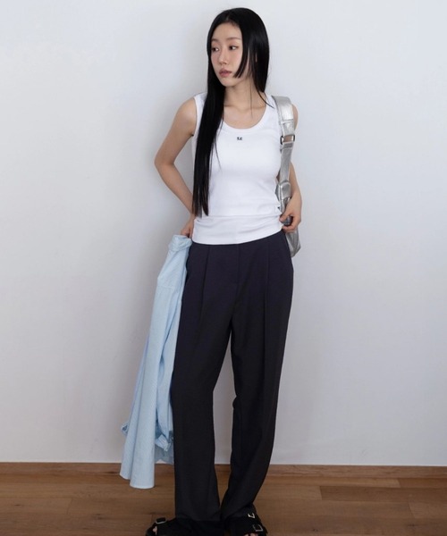 3.3 Field Trip （3.3フィールドトリップ）の「3.3 Field Trip／ロゴノースリーブ（タンクトップ・レディース・グレー/ブラック/アイボリー・FREE）」の4枚目の写真