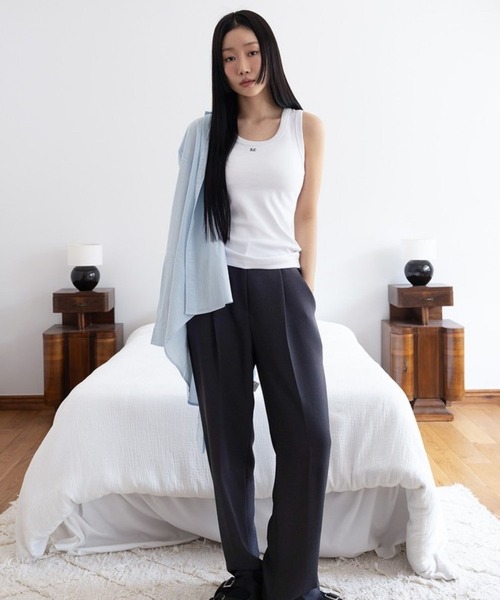 3.3 Field Trip （3.3フィールドトリップ）の「3.3 Field Trip／ロゴノースリーブ（タンクトップ・レディース・グレー/ブラック/アイボリー・FREE）」の5枚目の写真