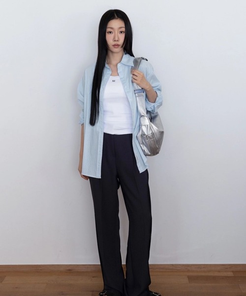 3.3 Field Trip （3.3フィールドトリップ）の「3.3 Field Trip／ロゴノースリーブ（タンクトップ・レディース・グレー/ブラック/アイボリー・FREE）」の6枚目の写真