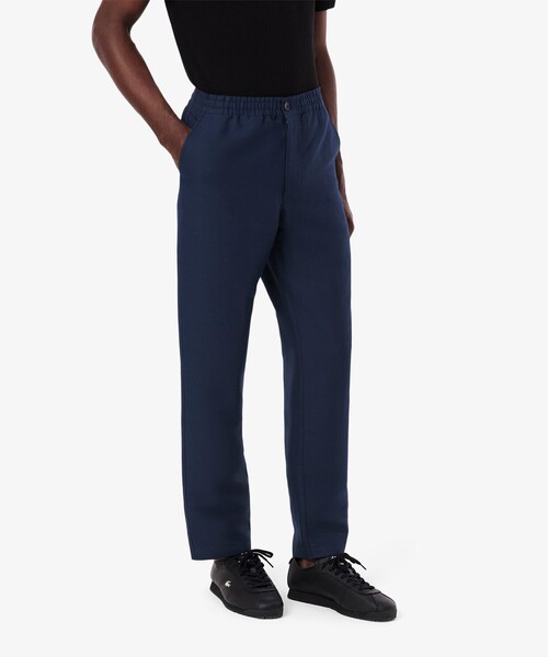 LACOSTE（ラコステ）の「リネンレーヨンイージーチノパンツ / テーパードパンツ（チノパンツ・メンズ・ベージュ/ネイビー・2/3/5/4）」の2枚目の写真