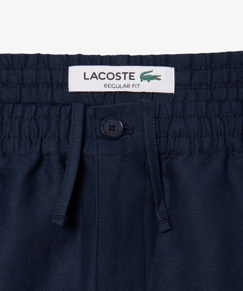 LACOSTE（ラコステ）の「リネンレーヨンイージーチノパンツ / テーパードパンツ（チノパンツ・メンズ・ベージュ/ネイビー・2/3/5/4）」の10枚目の写真