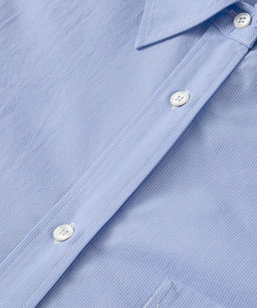 BABYLONE（バビロン）の「ウォッシュドオーバーシャツ（シャツ/ブラウス・レディース・ホワイト/ブルー/グリーン・フリー）」の14枚目の写真