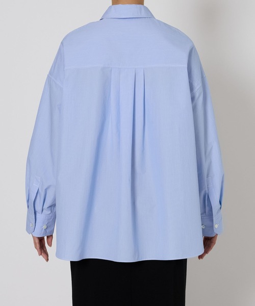 BABYLONE（バビロン）の「ウォッシュドオーバーシャツ（シャツ/ブラウス・レディース・ホワイト/ブルー/グリーン・フリー）」の5枚目の写真