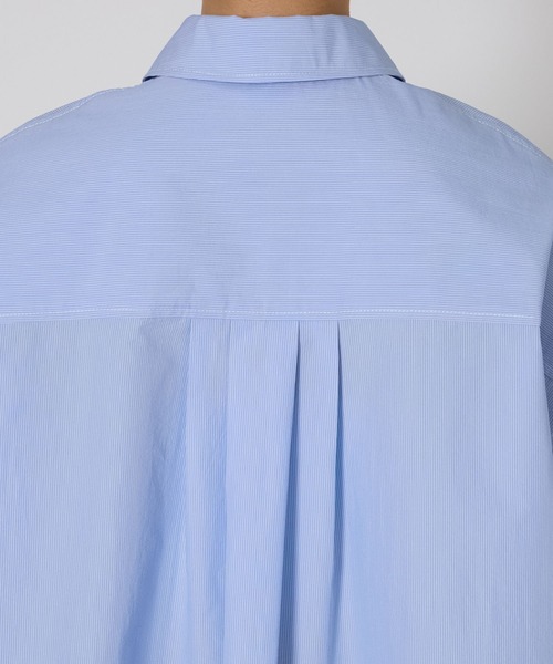 BABYLONE（バビロン）の「ウォッシュドオーバーシャツ（シャツ/ブラウス・レディース・ホワイト/ブルー/グリーン・フリー）」の6枚目の写真