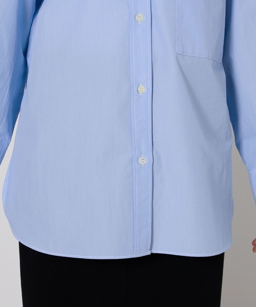 BABYLONE（バビロン）の「ウォッシュドオーバーシャツ（シャツ/ブラウス・レディース・ホワイト/ブルー/グリーン・フリー）」の12枚目の写真