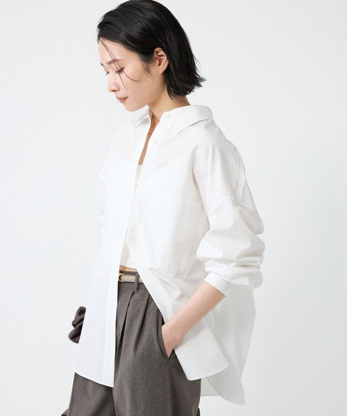 BABYLONE（バビロン）の「ウォッシュドオーバーシャツ（シャツ/ブラウス・レディース・ホワイト/ブルー/グリーン・フリー）」の17枚目の写真