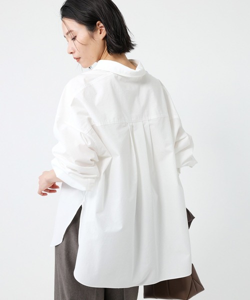 BABYLONE（バビロン）の「ウォッシュドオーバーシャツ（シャツ/ブラウス・レディース・ホワイト/ブルー/グリーン・フリー）」の19枚目の写真