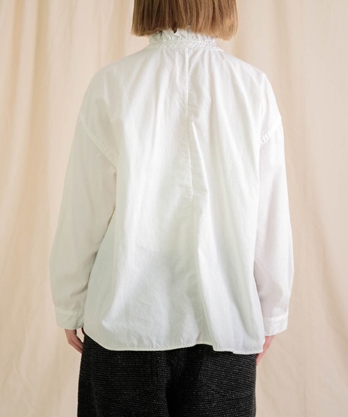 Brocante（ブロカント）の「[Brocante / ブロカント] スーパーゼロキャンバス ヴロンカルディガンシャツ（シャツ/ブラウス・レディース・ブラック/ホワイト・2）」の19枚目の写真