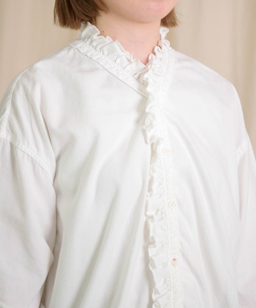 Brocante（ブロカント）の「[Brocante / ブロカント] スーパーゼロキャンバス ヴロンカルディガンシャツ（シャツ/ブラウス・レディース・ブラック/ホワイト・2）」の20枚目の写真