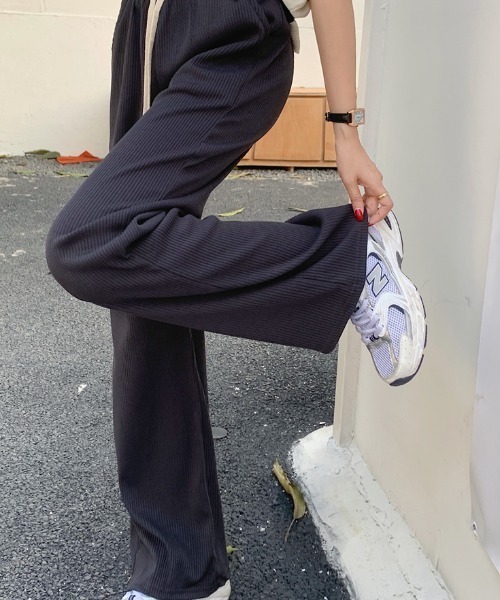 Per sist ence(パーシエンス)の「リブニットイージーパンツ(その他パンツ・レディース・グリーン/ピンク/オフホワイト/グレー/ブルー/ブラック・ONE SIZE)」の21枚目の写真
