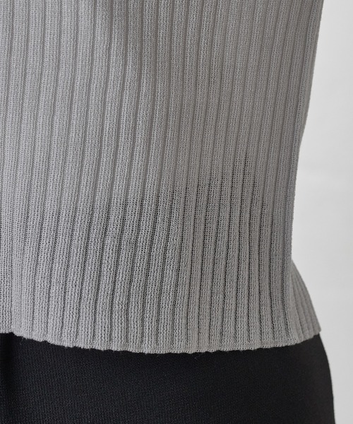 COLONY 2139(コロニートゥーワンスリーナイン)の「サマーシアーリブカーディガン(カーディガン/ボレロ・レディース・ブルー/グレー/ピンク/ブラック/ブラウン・FREE)」の12枚目の写真