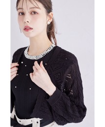スカラップ」に該当するカーディガン/ボレロ（長袖