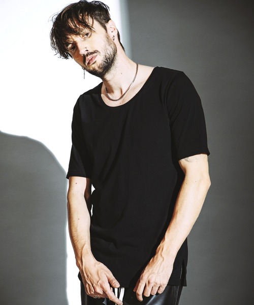 NO ID.（ノーアイディ）の「【NO ID.】Side Slit Long Pullover / サイド スリット ロング プルオーバー（Tシャツ/カットソー・メンズ・ホワイト/グレー/ブラック系・1/2）」の13枚目の写真