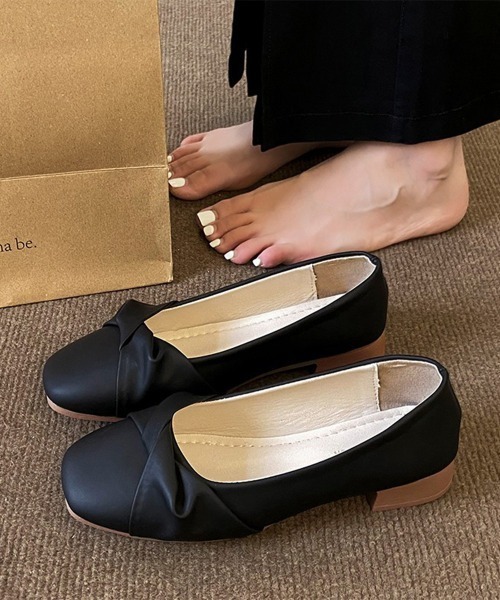Miniministore(ミニミニストア)の「太ヒールパンプス レディース(パンプス・レディース・ブラック/アイボリー・23.5cm/22.5cm/25.0cm/24.5cm/24.0cm/23.0cm)」の13枚目の写真
