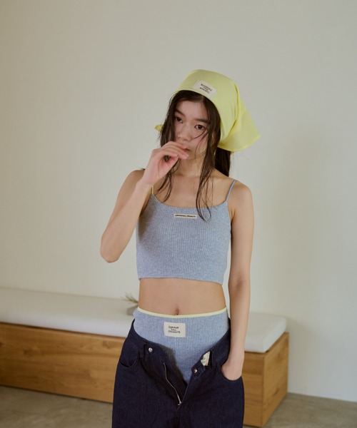 common gull products.(コモンガルプロダクツ)の「日曜日のバンダナ(ポケットチーフ・レディース・アイボリー/サックスブルー系/イエロー系・フリー)」の16枚目の写真