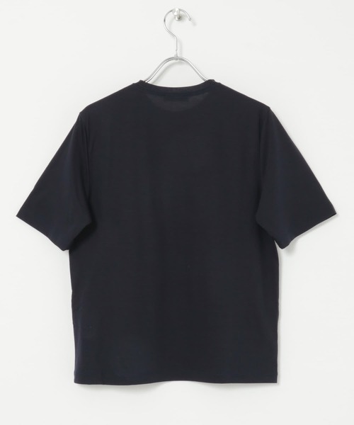 ATON(エイトン)の「ATON 50/-OG FRESCA STANDARD T-SHIRTS(Tシャツ/カットソー・レディース・ネイビー/ホワイト/ブラック・1)」の8枚目の写真
