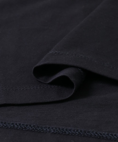 ATON(エイトン)の「ATON 50/-OG FRESCA STANDARD T-SHIRTS(Tシャツ/カットソー・レディース・ネイビー/ホワイト/ブラック・1)」の9枚目の写真