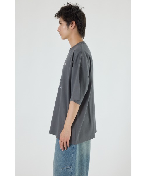RODEO CROWNS WIDE BOWL(ロデオクラウンズワイドボウル)の「アニマルフォトTシャツ(Tシャツ/カットソー・メンズ・オレンジ/オフホワイト/チャコールグレー・MEDIUM/LARGE)」の8枚目の写真