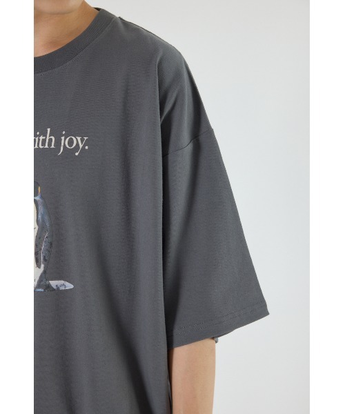 RODEO CROWNS WIDE BOWL(ロデオクラウンズワイドボウル)の「アニマルフォトTシャツ(Tシャツ/カットソー・メンズ・オレンジ/オフホワイト/チャコールグレー・MEDIUM/LARGE)」の5枚目の写真
