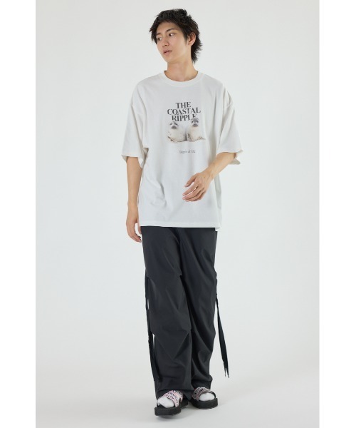 RODEO CROWNS WIDE BOWL(ロデオクラウンズワイドボウル)の「アニマルフォトTシャツ(Tシャツ/カットソー・メンズ・オレンジ/オフホワイト/チャコールグレー・MEDIUM/LARGE)」の20枚目の写真