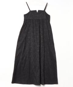 ワンピース MURRAL Thawing embroidery camisole dress Dahlia shrinking embroidery camisole dress (Black)