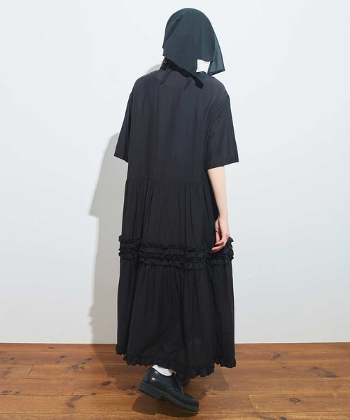 fig Ｌondon（フィグロンドン）の「CottonCupra lawn dress（ワンピース・レディース・ドット/ブラック・FREE）」の22枚目の写真