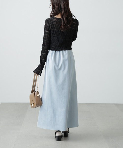 FREE'S MART(フリーズマート)の「◇シアーチュールカーディガン(Tシャツ/カットソー・レディース・ブラック/ピンク/ホワイト・FREE)」の22枚目の写真