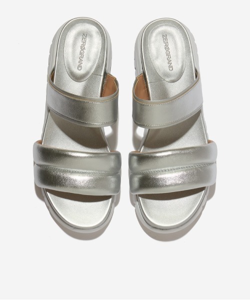 COLE HAAN(コールハーン)の「ゼログランド ダブルバンド スライド サンダル womens(サンダル・レディース・シルバー・7/7.5/5.5/6/6.5/8/5/8.5)」の4枚目の写真